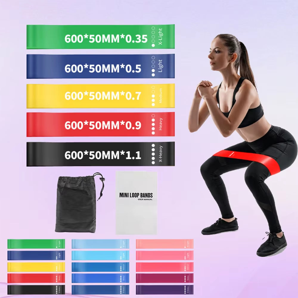 OPHIDIAN Yoga Resistance Bands Fitness Elastic Bands Rally Bands Squatting Hip Lifting Aids Stretching Exercise Training Bands