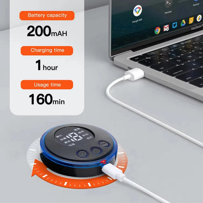 Mini Electric Neck Massager with Remote Controlled Muscle Stimulator Patches Pads Specially Designed for Cervical Back Body Well