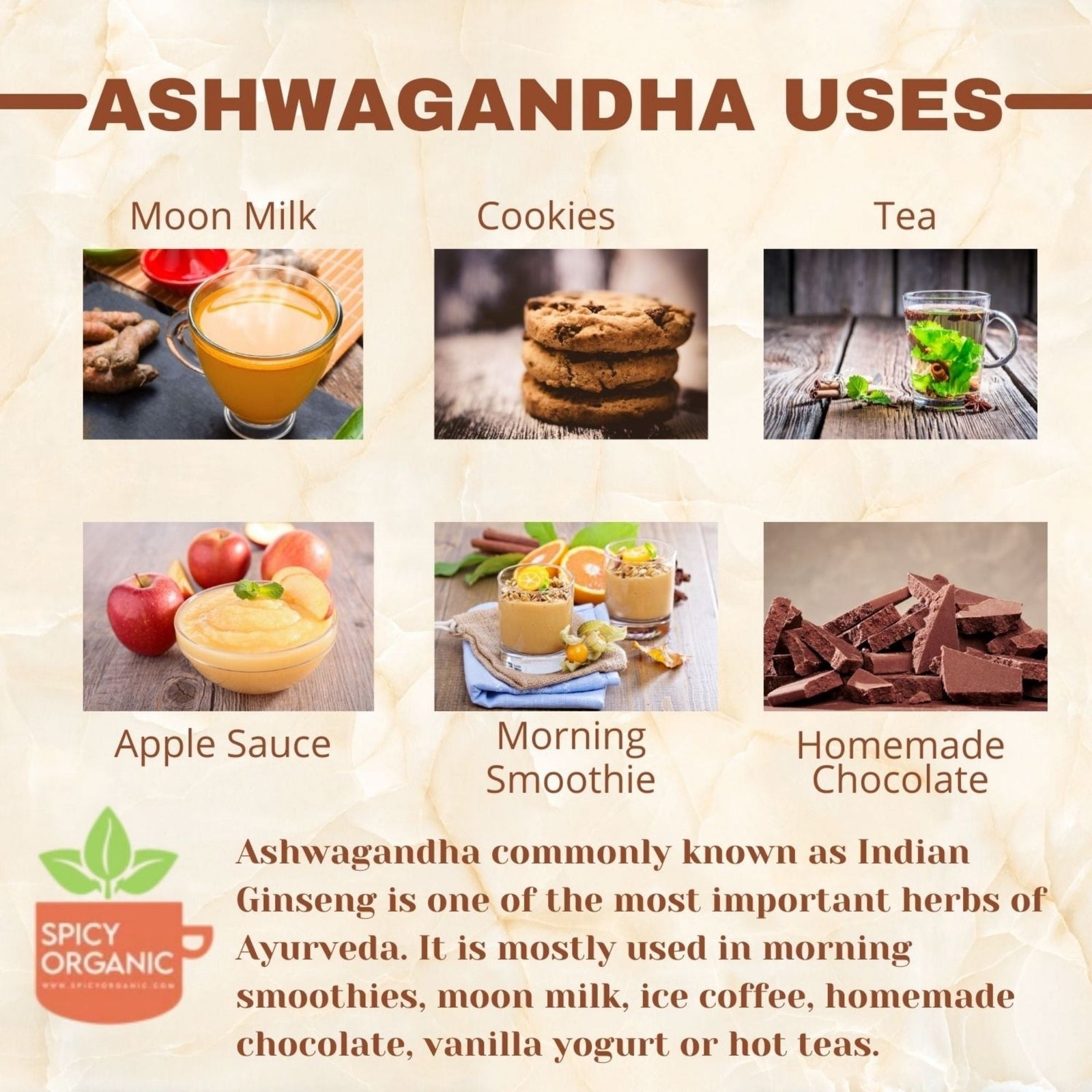 Organic Ashwagandha Root Powder-Indian Ginseng for Optimal Health and Wellness