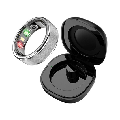 R10 Smart Ring with Charging Case for Men Women, Health and Sleep Monitor, 5ATM Waterproof, Multi-Sport Mode