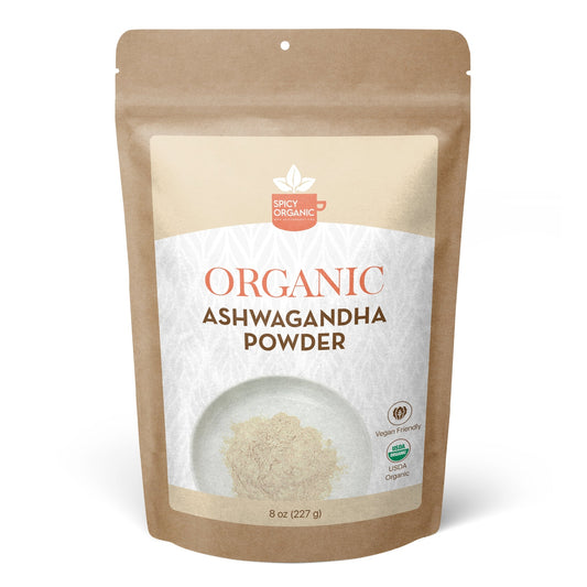 Organic Ashwagandha Root Powder-Indian Ginseng for Optimal Health and Wellness