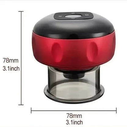 Smart Electric Vacuum Cupping Massager – Heating & Scraping for Back, Neck & Arms Cupping Therapy
